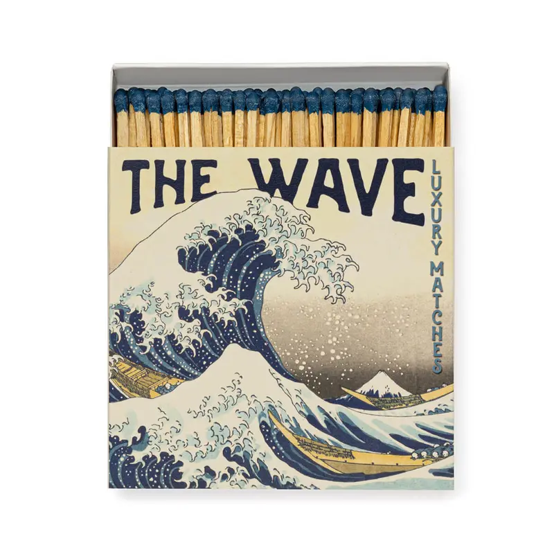 Hokusai Wave Boxed Matches by Archivist Gallery