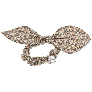 Liberty Hair Bow Scrunchie in Pepper Army by Bon Dep