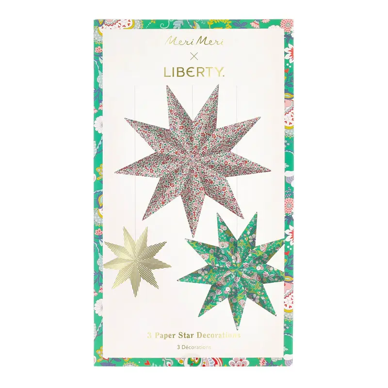 Liberty Star Decorations (Set of 3) by Meri Meri