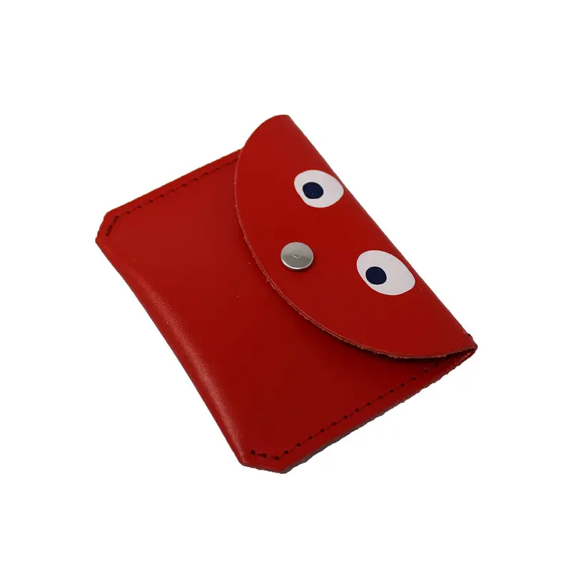 Mini Money Googly Eye Purse in Red by Ark Colour Designs