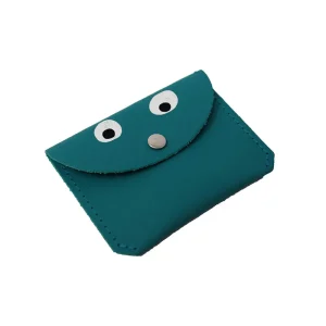 Mini Money Googly Eye Purse in Turquoise by Ark Colour Designs