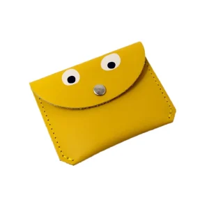 Mini Money Googly Eye Purse in Yellow by Ark Colour Designs