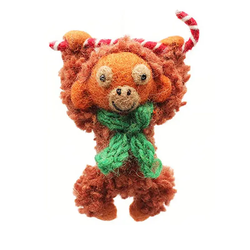 Orangutan With Candy Cane Hanging Christmas Decoration by Amica