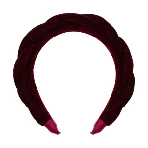 Oversized Twisted Velvet Alice Band by Mimi & Lula