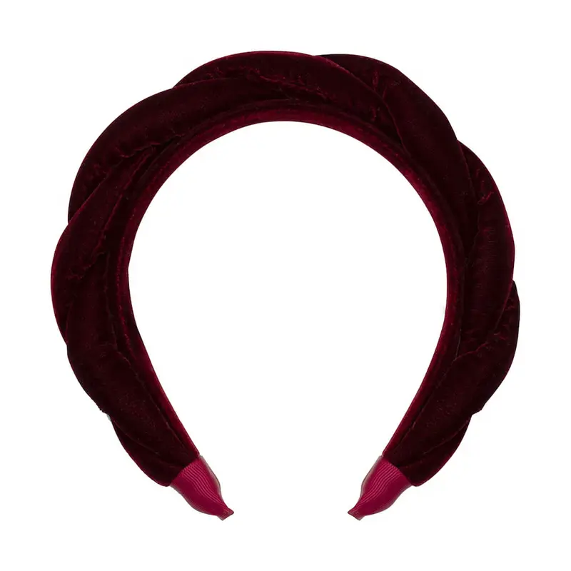 Oversized Twisted Velvet Alice Band by Mimi & Lula