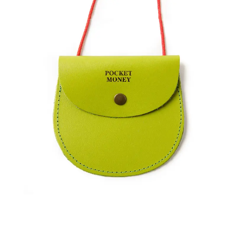 Pocket Money Purse In Apple Green by Ark Colour Designs