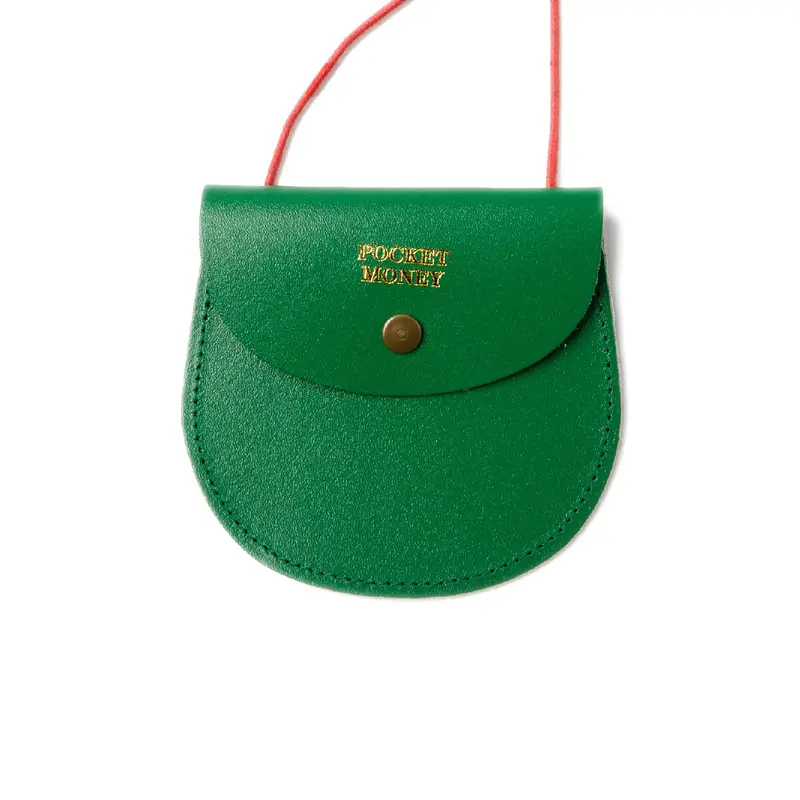 Pocket Money Purse In Bright Green by Ark Colour Designs