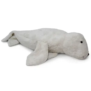 Seal Large Cuddly Animal in White by Senger Naturwelt