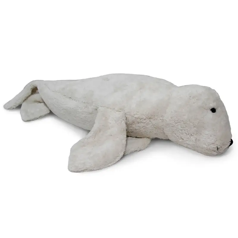 Seal Large Cuddly Animal in White by Senger Naturwelt