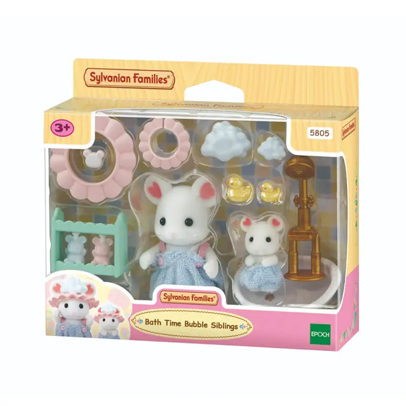 Bath Time Bubble Siblings by Sylvanian Families