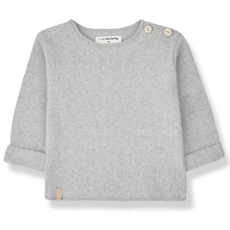 Chapin Sweater in Perla by 1+ in the Family - Last Ones In Stock - 3-12 Months