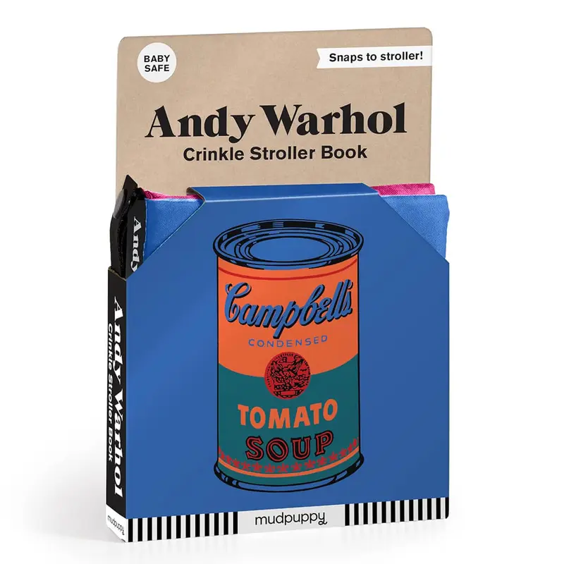 Crinkle Fabric Stroller Book by Mudpuppy and Andy Warhol