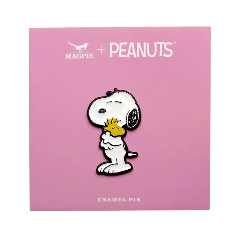 Give Hugs - Snoopy & Woodstock Pin by Magpie