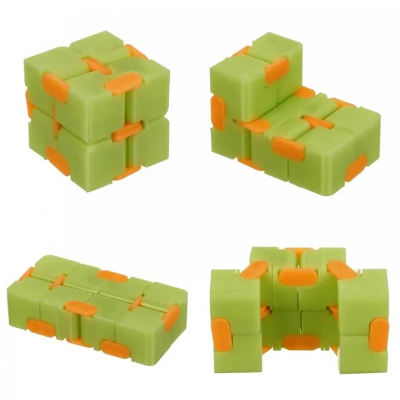 Glow In The Dark Infinity Cube Fidget Toy by Bandai