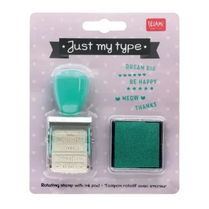 Just My Type Rotating Stamp With Ink by Legami