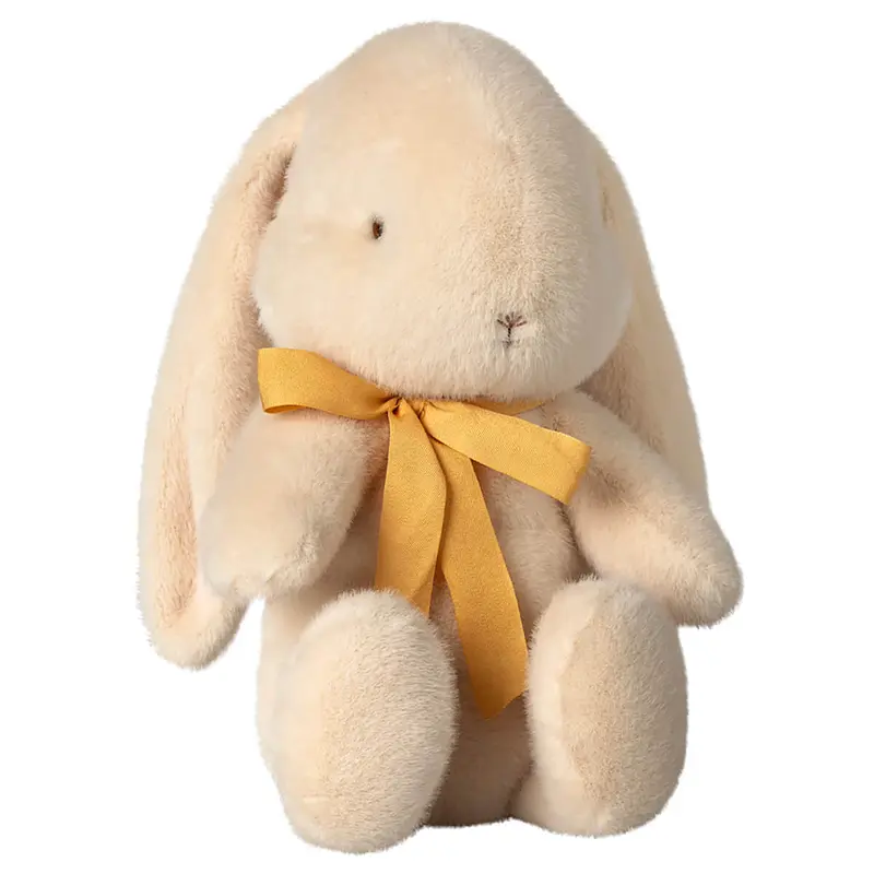 Medium Plush Bunny in Cream With Bow (34cm) By Maileg