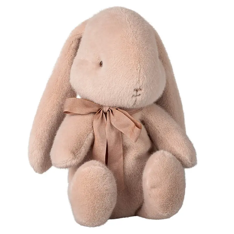 Medium Plush Bunny in Light Powder With Bow (34cm) By Maileg