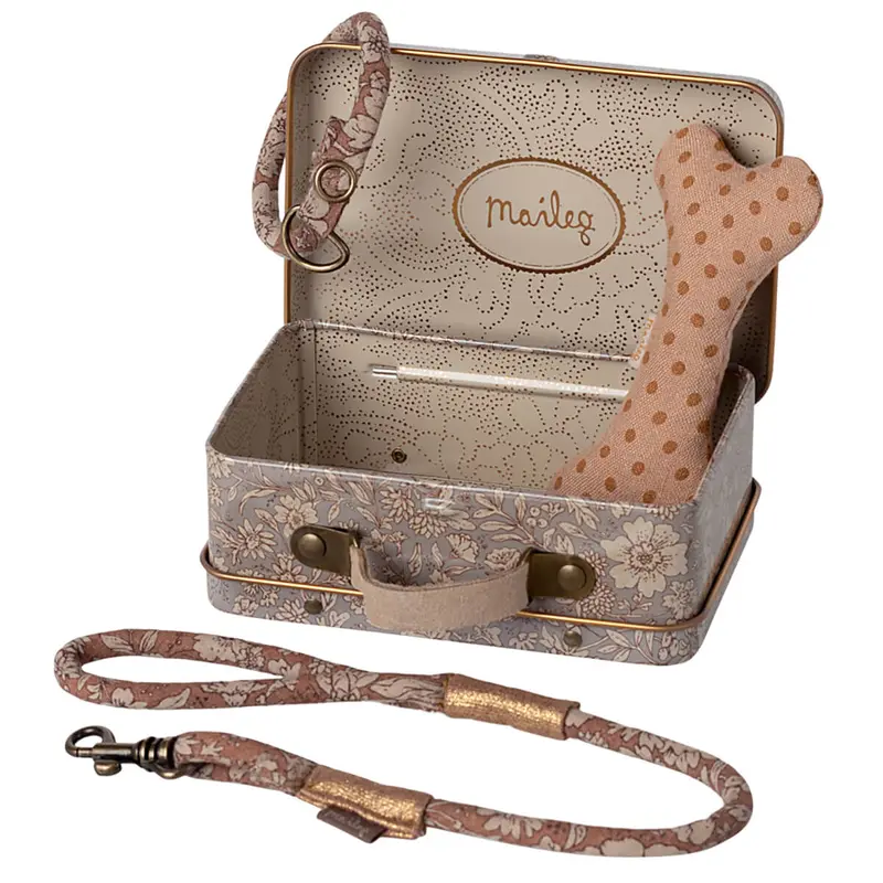 Puppy Accessories in Rose Polka Dot by Maileg