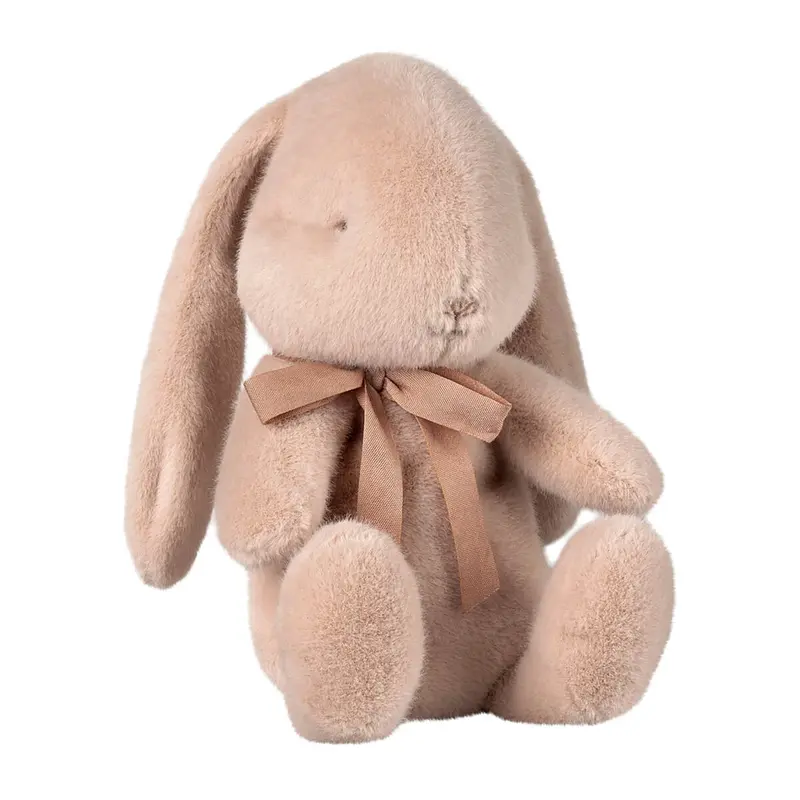 Small Plush Bunny in Light Powder With Bow (27cm) by Maileg