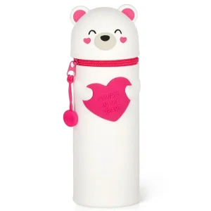 White Bear Kawaii Two In One Silicone Pencil Case by Legami