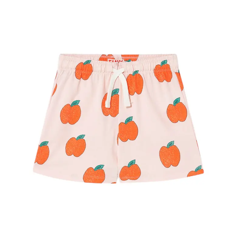 Apples Shorts in Pastel Pink by Tinycottons