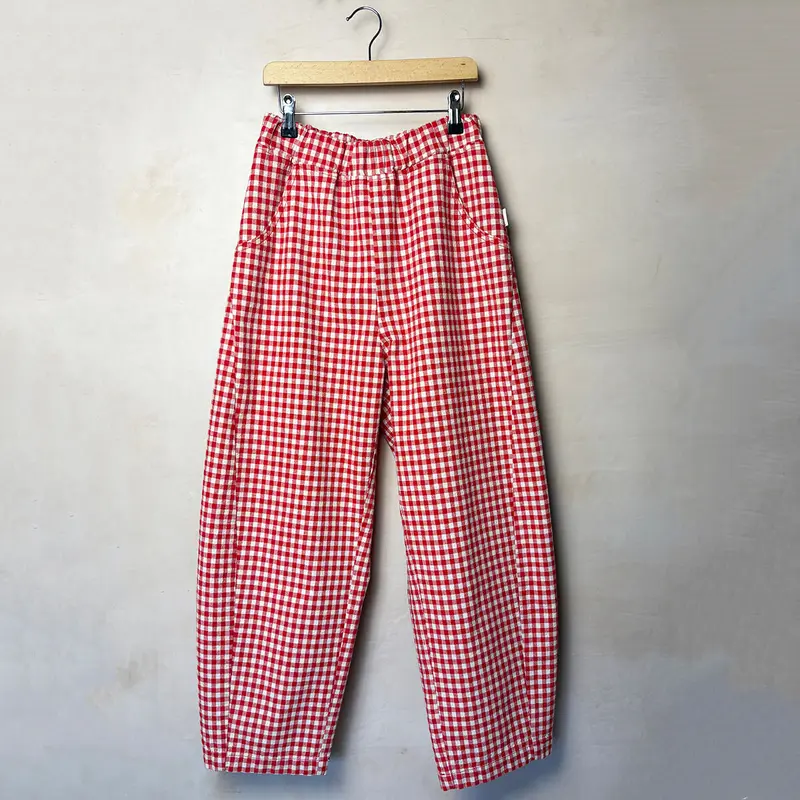 Arc Pants in Red Gingham by Le Bon Shoppe