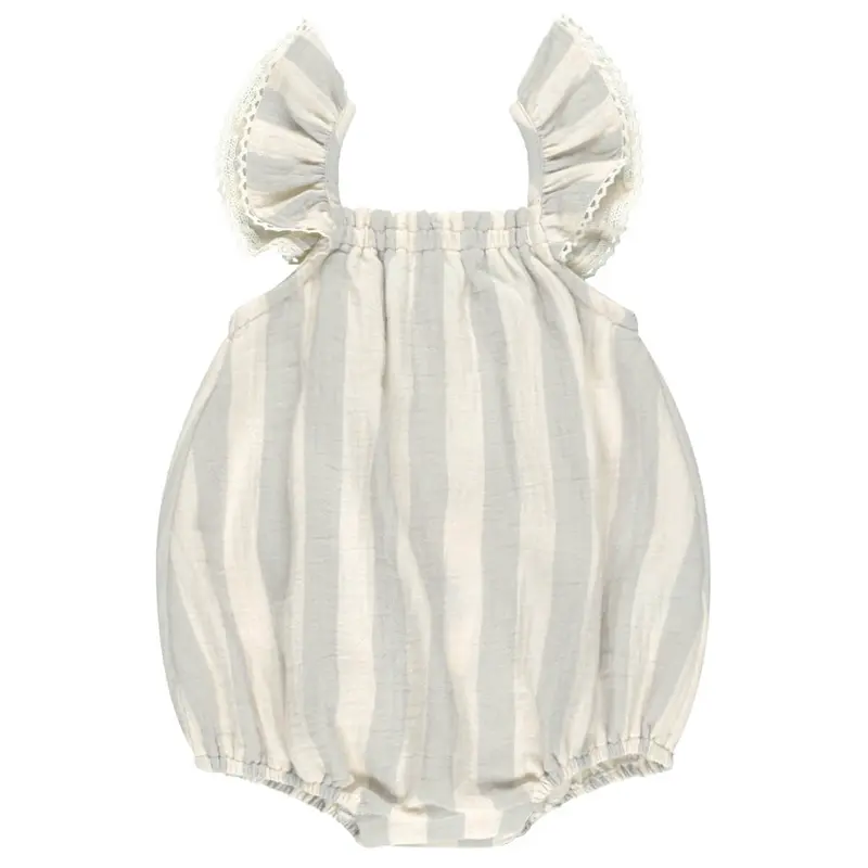Bonnie Romper in Sky Stripe by Quincy Mae