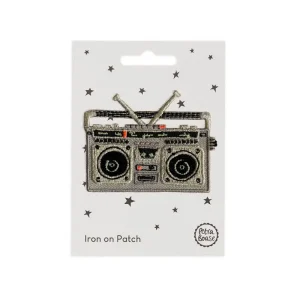 Boom Box Iron On Patch by Petra Boase