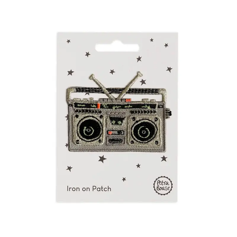 Boom Box Iron On Patch by Petra Boase