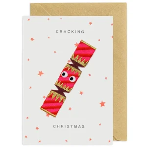 Christmas Cracker Iron On Patch Christmas Card by Petra Boase