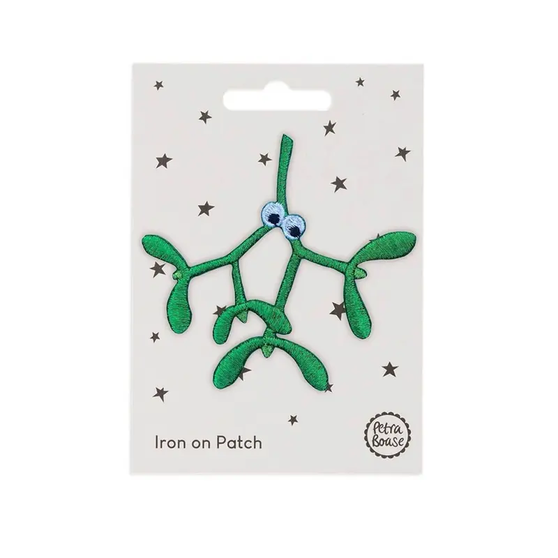 Christmas Mistletoe Iron On Patch by Petra Boase