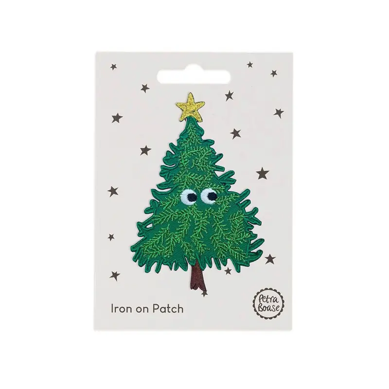 Christmas Tree Iron On Patch by Petra Boase
