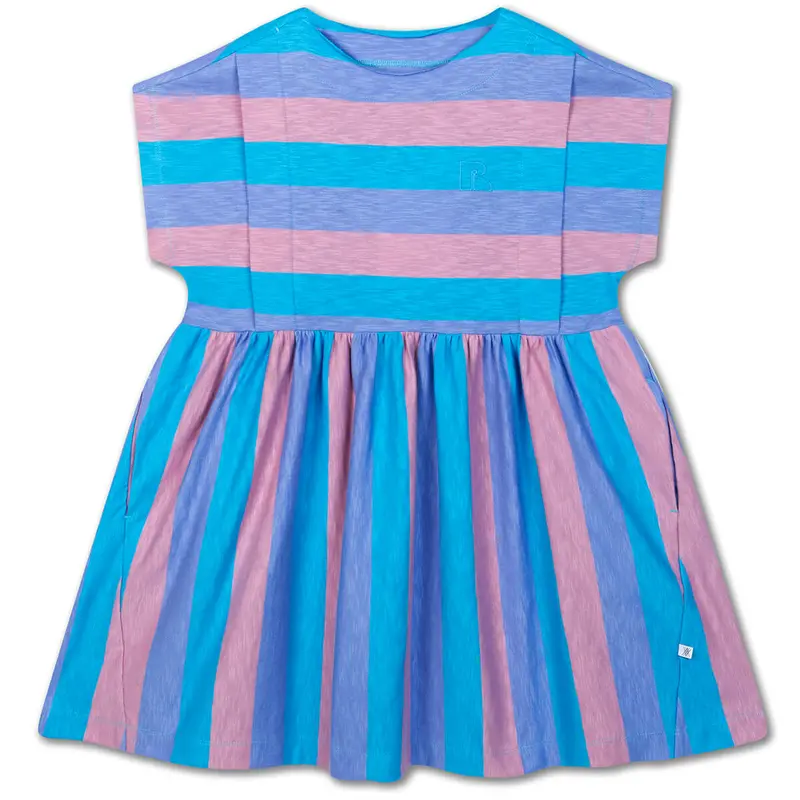 Every Day Dress in Tricolour Block Stripe by Repose AMS