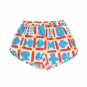 Geometric Game All Over Woven Shorts by Bobo Choses - Last One In Stock - 10-11 Years