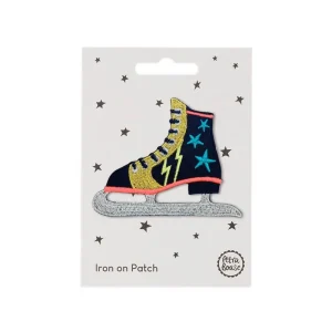 Ice Skate Iron On Patch by Petra Boase