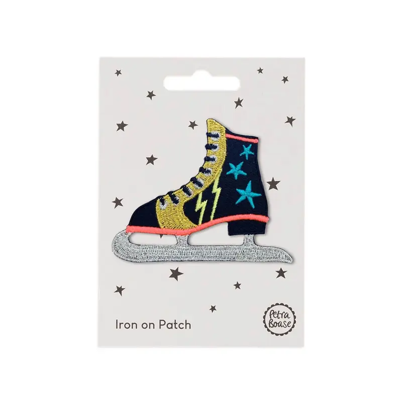 Ice Skate Iron On Patch by Petra Boase
