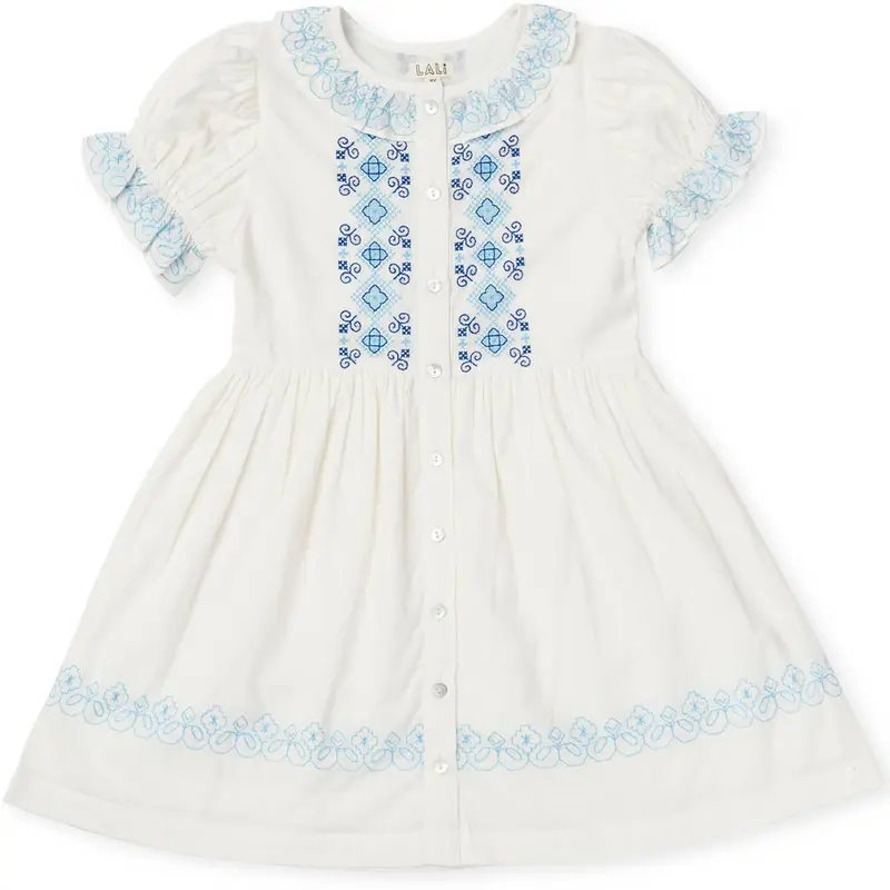 Ivy Dress in Opaline Embroidery by Lali