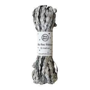 Metallic Ric-Rac Ribbon in Silver by Petra Boase