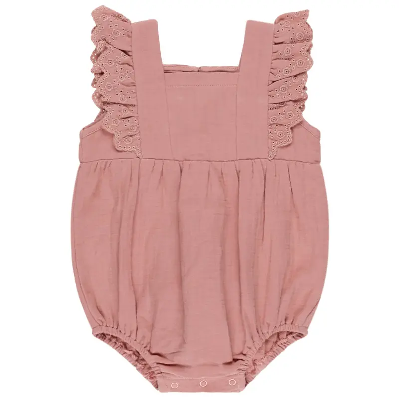 Naomi Romper in Lipstick by Quincy Mae