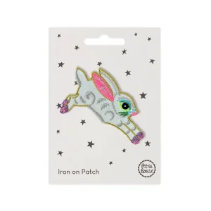 Rabbit Iron On Patch by Petra Boase