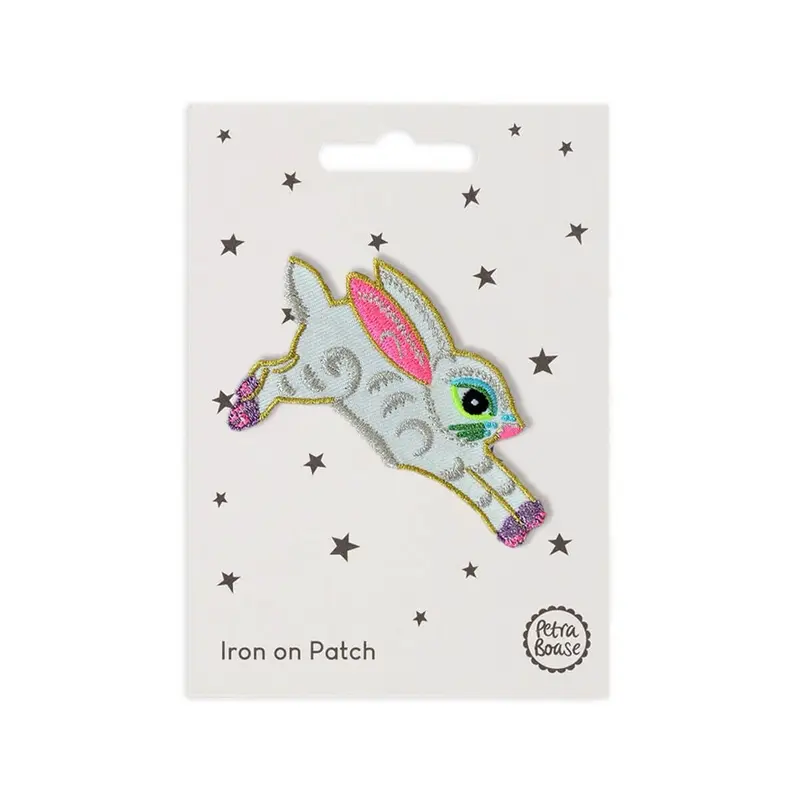 Rabbit Iron On Patch by Petra Boase