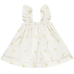 Ruffled Tank Dress in Geese by Quincy Mae