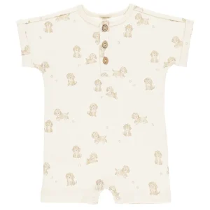 Short Sleeve One-Piece in Puppies by Quincy Mae