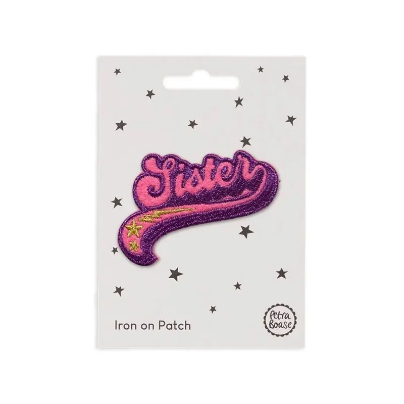 Sister Iron On Patch by Petra Boase