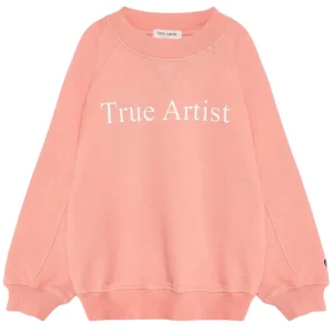 Sweatshirt n01 in Pink Peach by True Artist