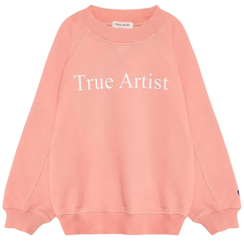 Sweatshirt n01 in Pink Peach by True Artist