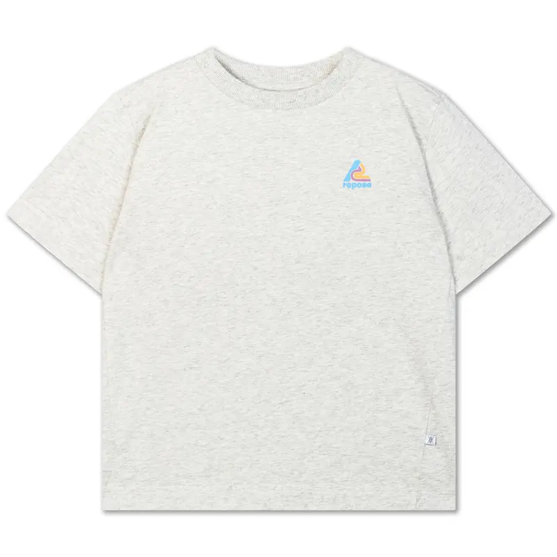 Tee Shirt in Light Mixed Cream by Repose AMS - Last One In Stock - 4 Years