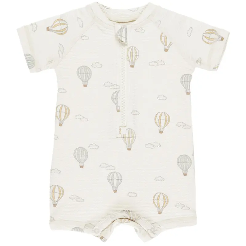 Zip Rashguard One Piece in Hot Air Balloons by Quincy Mae