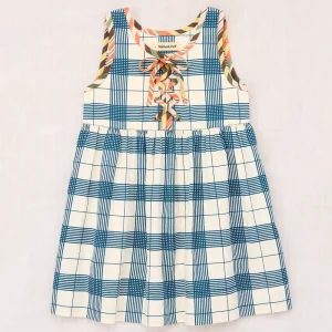 Agatha Dress in Prussian Blue Piazza by Misha & Puff