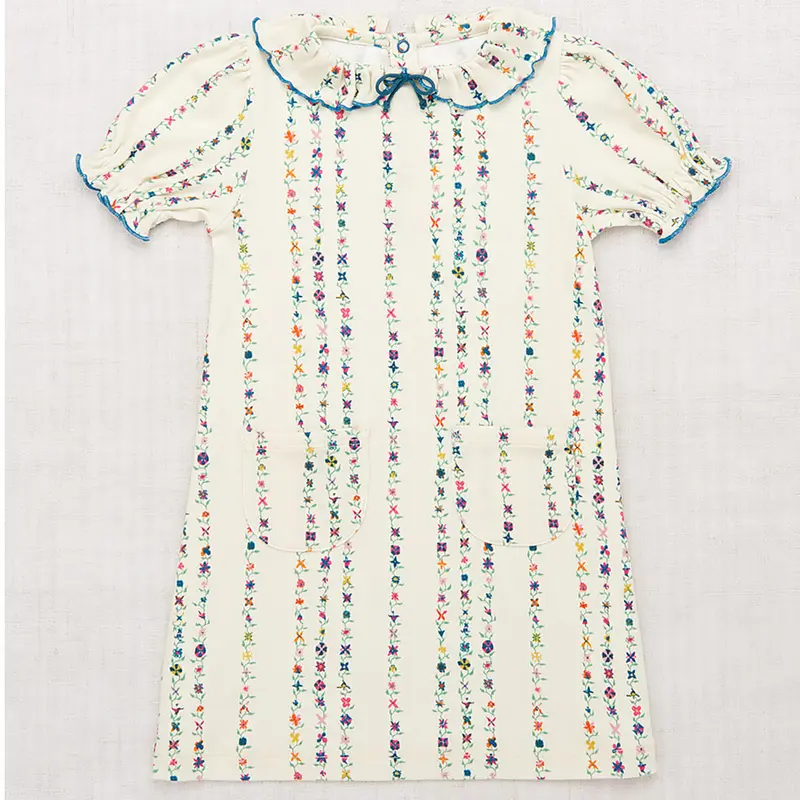 Balloon Sleeve Pattie Dress in String Little Botanica by Misha & Puff